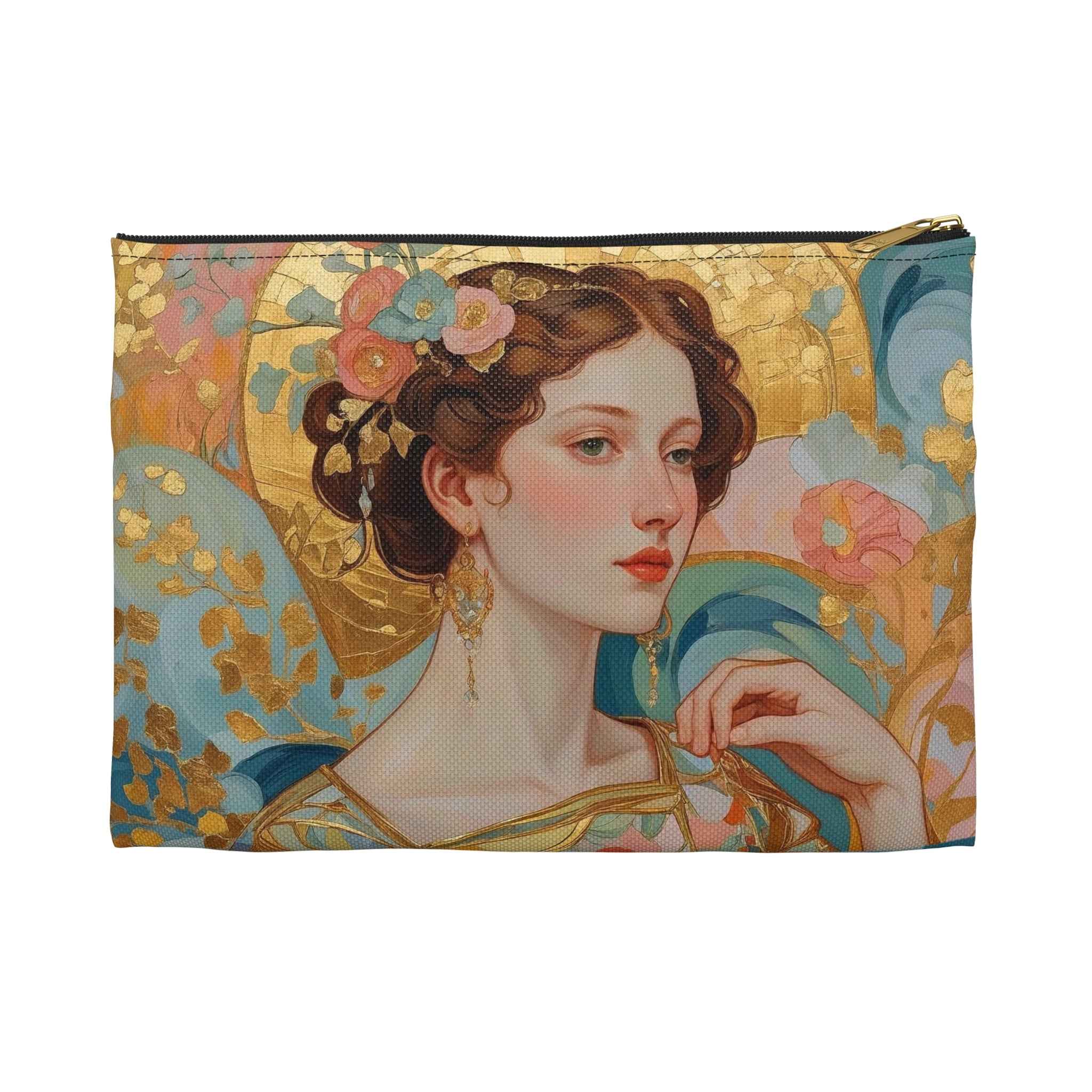 Artistic Accessory Pouch by Rosetta Creative Boutique - Elegant Makeup Bag and Vintage-Inspired Floral Travel Organizer - Rosetta Creative Boutique